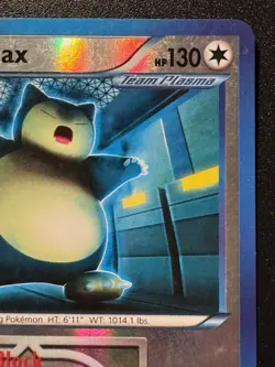 Snorlax 101/135 B&W Plasma Storm Pokemon Card Reverse Holo Foil Rare MP - Image 4