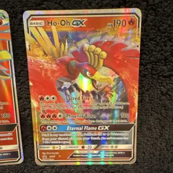 Pokemon Ho-Oh GX Shining Legends Holo Lot 2 Cards TCG English - Image 2