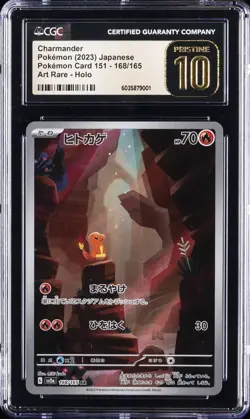 2023 POKEMON JPN POKEMON CARD 151, ART RARE - HOLO CHARMANDER CGC 10 PRISTINE - Image 1