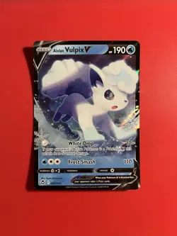 Alolan Vulpix V 033/195 - Silver Tempest - Ultra Rare Holo Pokemon Card - Image 1