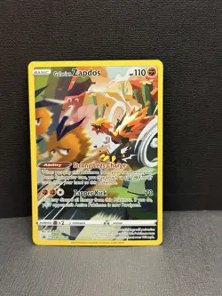Galarian Zapdos Full Art SWSH283 SWSH: Sword & Shield Black Star Promo Card Holo - Image 1