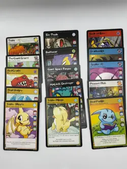 Neopets TCG Card Lot - 12 HOLOs, 1 PROMO, 30 RARE, 43 UNCOMMON, 240 Cards Total - Image 3