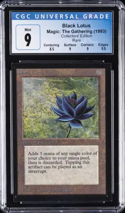 1993 MAGIC THE GATHERING COLLECTOR'S EDITION BLACK LOTUS CGC 9 - Image 1