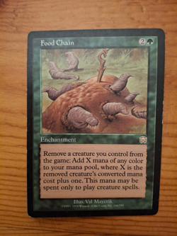 Magic the Gathering (MTG) Food Chain - Mercadian Masques - Rare - UNPLAYED - Image 1