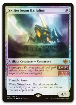 Skitterbeam Battalion #165 (Foil) (LP) Brothers' War BRO Magic MTG - Image 1