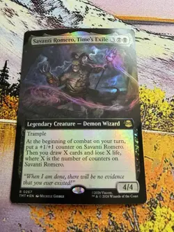 Savanti Romero, Time's Exile - Foil Extended Art TMT NM MTG - Image 3