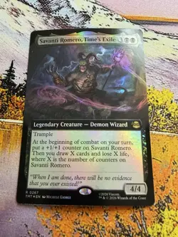 Savanti Romero, Time's Exile - Foil Extended Art TMT NM MTG - Image 5