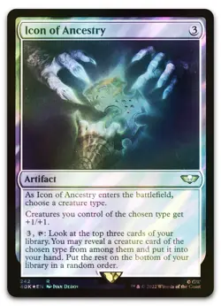 Icon of Ancestry (Surge Foil) #242 (NM) Warhammer 40,000 40K Magic MTG - Image 1