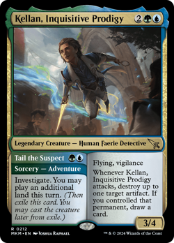 Kellan, Inquisitive Prodigy // Tail the Suspect [Murders at Karlov Manor] Magic - Image 1