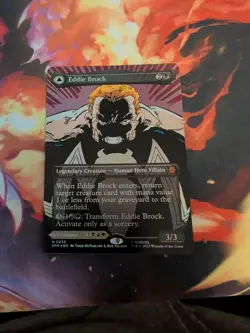 Venom, Lethal Protector/Eddie Brock MTG Spider-Man Mythic Borderless Foil #233 - Image 1