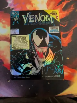 Venom, Lethal Protector/Eddie Brock MTG Spider-Man Mythic Borderless Foil #233 - Image 2