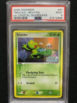 2006 Pokemon EX Crystal Guardians Treecko Reverse Foil 67/100 PSA 9 Mint - Image 1