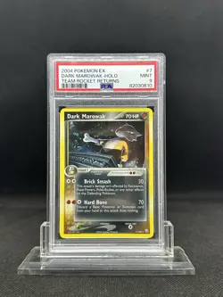 2004 Pokemon EX Team Rocket Returns Dark Marowak 7/109 Holo PSA 9 MINT English - Image 1