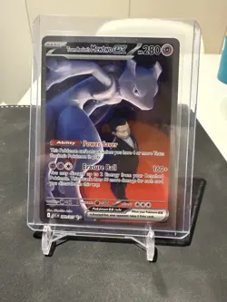Pokemon TCG Team Rocket's Mewtwo EX SIR 281/217 NM Ascended Heroes - Image 1