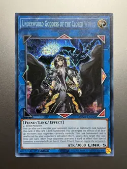 Yugioh - Underworld Goddess of The Closed World Prismatic Secret Rare MP22-EN028 - Image 1