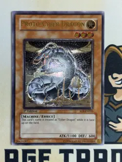 Proto-Cyber Dragon SOI-EN010 1st Edition Ultimate Rare YuGiOh! NM Euro Print - Image 2