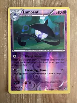 Pokemon TCG Lampent Steam Siege 49/114 Reverse Holo Uncommon VLP - Image 1