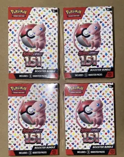 Pokemon TCG Scarlet & Violet 151 Booster Bundle Lot Of 4 Sealed Bundles - Image 1