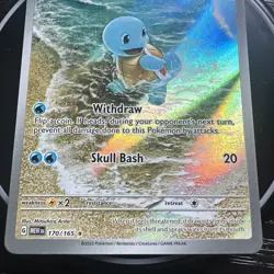 Pokemon Squirtle 170/165 Illustration Rare Holo Scarlet & Violet 151 TCG - Image 4