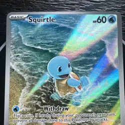 Pokemon Squirtle 170/165 Illustration Rare Holo Scarlet & Violet 151 TCG - Image 5