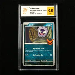 TQG 9.5 MINT+ 2024 Pokemon ENG Gastly 102/162 C - Image 1