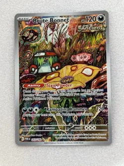 Pokemon Brute Bonnet 207/182 SV04: Paradox Rift Illustration Rare Holo 2023 - Image 1