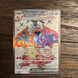 Pokemon TCG Sv03: Obsidian Flames Charizard EX Ultra Rare Holo English 215/197 - Image 1
