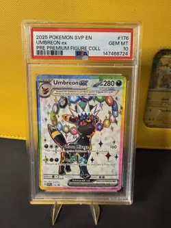Pokemon Umbreon EX SVP 176 Premium Figure Collection Black Star Promo Psa 10 - Image 1