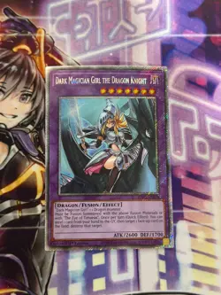 Yugioh Dark Magician Girl the Dragon Knight Platinum Secret Rare RA03 - Image 1