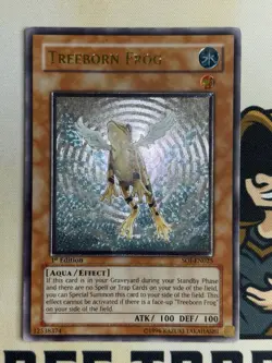 Treeborn Frog SOI-EN025 1st Edition Ultimate Rare YuGiOh! YuGiOh! MP EU Print - Image 3