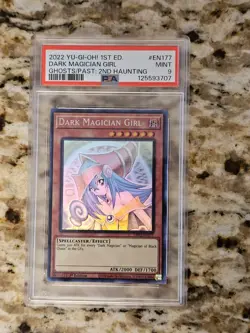 Yu-Gi-Oh! Dark Magician Girl Ghost/Past 2 1st Ed Ghost Rare GFP2-EN177 PSA 9 - Image 1