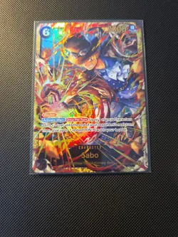 One Piece CCG Sabo OP13-120 SEC Carrying On His Will English NM - Image 1