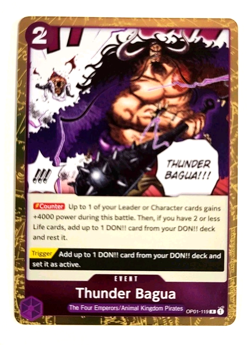 Thunder Bagua - OP01-119 R - Rare - Foil - Romance Dawn - One Piece_1 - Image 1