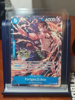 Portgas.D.Ace OP07-053 Alt Art 3rd Anniversary Stamped Promo One Piece TCG NM - Image 1