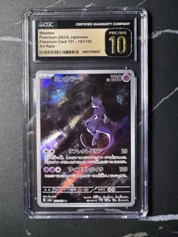Mewtwo 183/165 Art Rare - Japanese Pokemon Card 151 CGC Pristine 10 - Image 1