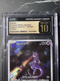 Mewtwo 183/165 Art Rare - Japanese Pokemon Card 151 CGC Pristine 10 - Image 2