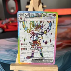 Pokemon TCG Cinderace EX 157/142 Holo Card Sv07: Stellar Crown Rare NM - Image 1