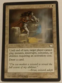 MTG English Magic Card Light Play ABEYANCE from Weatherlight - Image 1