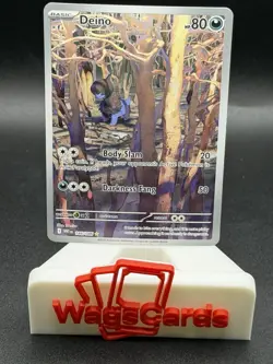 2025 Pokemon White Flare Deino #146 Illustration Rare Raw Card - Image 1