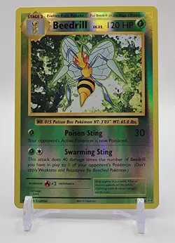 Pokemon TCG Beedrill Card 7/108 Rare, XY: Evolutions Reverse Holo - Image 1