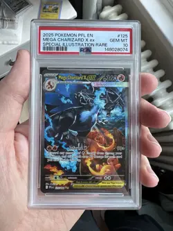 PRIVATE SALE PSA 10 MEGA CHARIZARD X EX 125/094 Phantasmal Flames Pokemon Card - Image 1