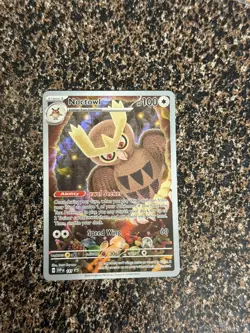 Pokemon TCG Noctowl #141 Promo Card Stellar Crown ETB, Near Mint/Mint (NM/MT) - Image 1