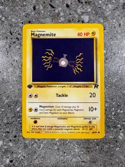 Pokemon TCG Cards 1st Edition Magnemite 60/82 Team Rocket - Image 1