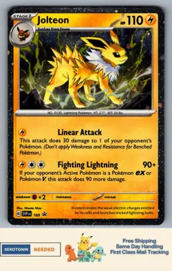 [COSMO] Jolteon #169 - SVP: Scarlet Violet Black Star Promo Cards - Pokemon TCG - Image 1
