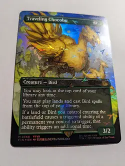 Traveling Chocobo Borderless Chocobo Track Foil Final Fantasy 568 MtG - Image 2