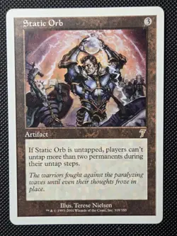 MTG Static Orb - 7th Edition - Regular Lightly Played - Image 1