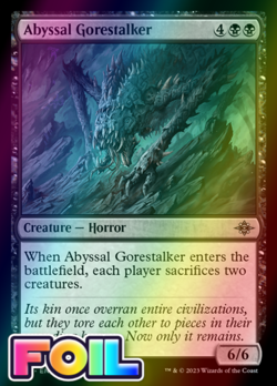 x1 Abyssal Gorestalker LCI MTG 87 FOIL UNCOMMON M/NM 1x - Image 1