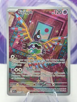 Sigilyph 121/086 Full Art Holo Pokemon SV: White Flare English NM - Image 1