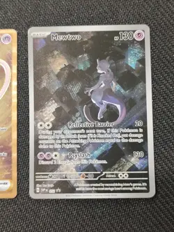 Pokemon TCG 151 UPC Promo Set Mew 053 Mewtwo 052 Metal Mew 205 - Image 5