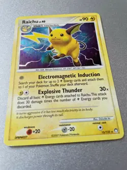 Raichu - Mysterious Treasures 15/123 - Holo Rare - Pokemon TCG LP - Image 4